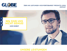 Tablet Screenshot of globe.de